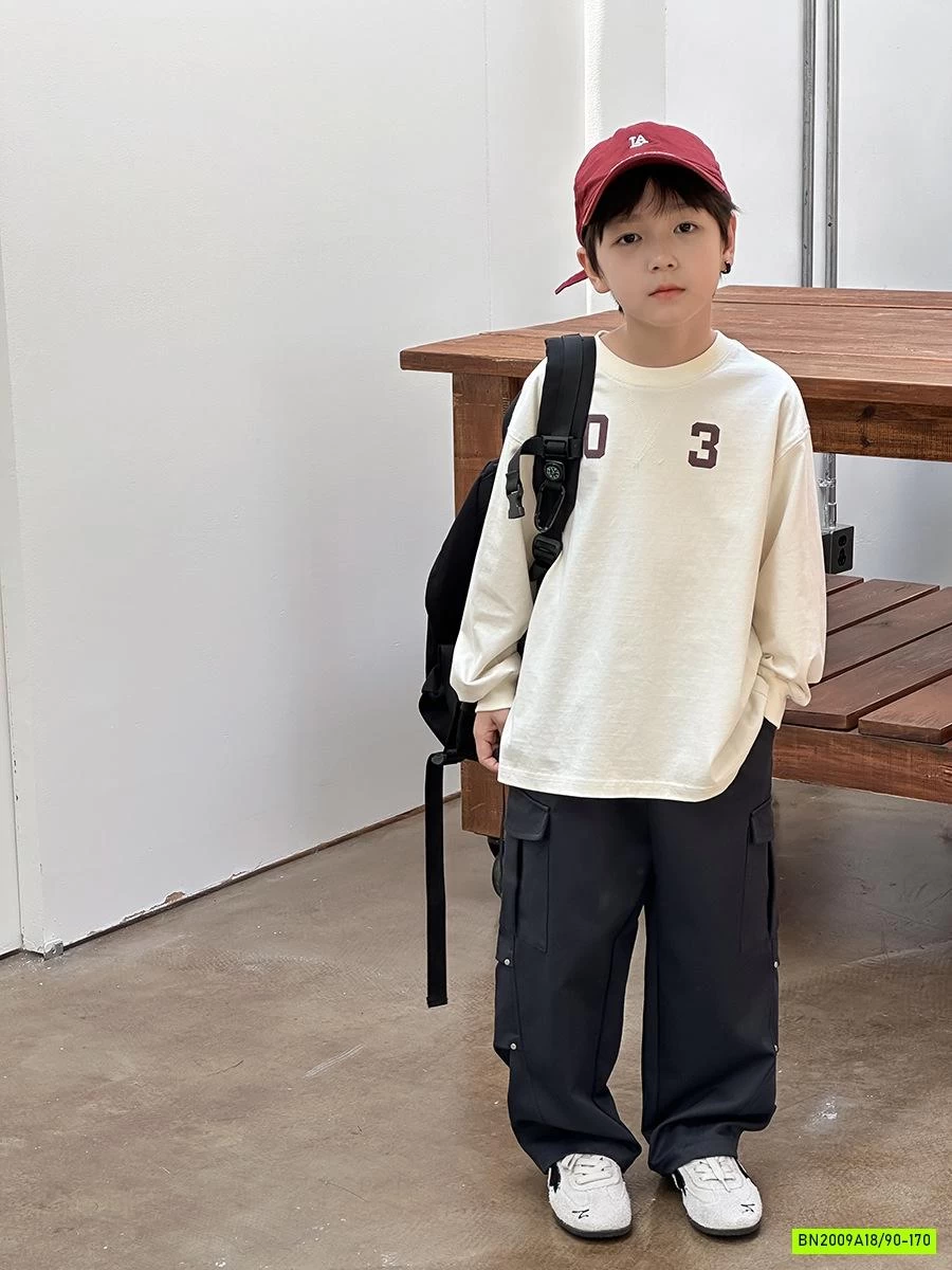 ÁO THUN TRƠN CỔ TRÒN SỐ 03 25G161 AMBB