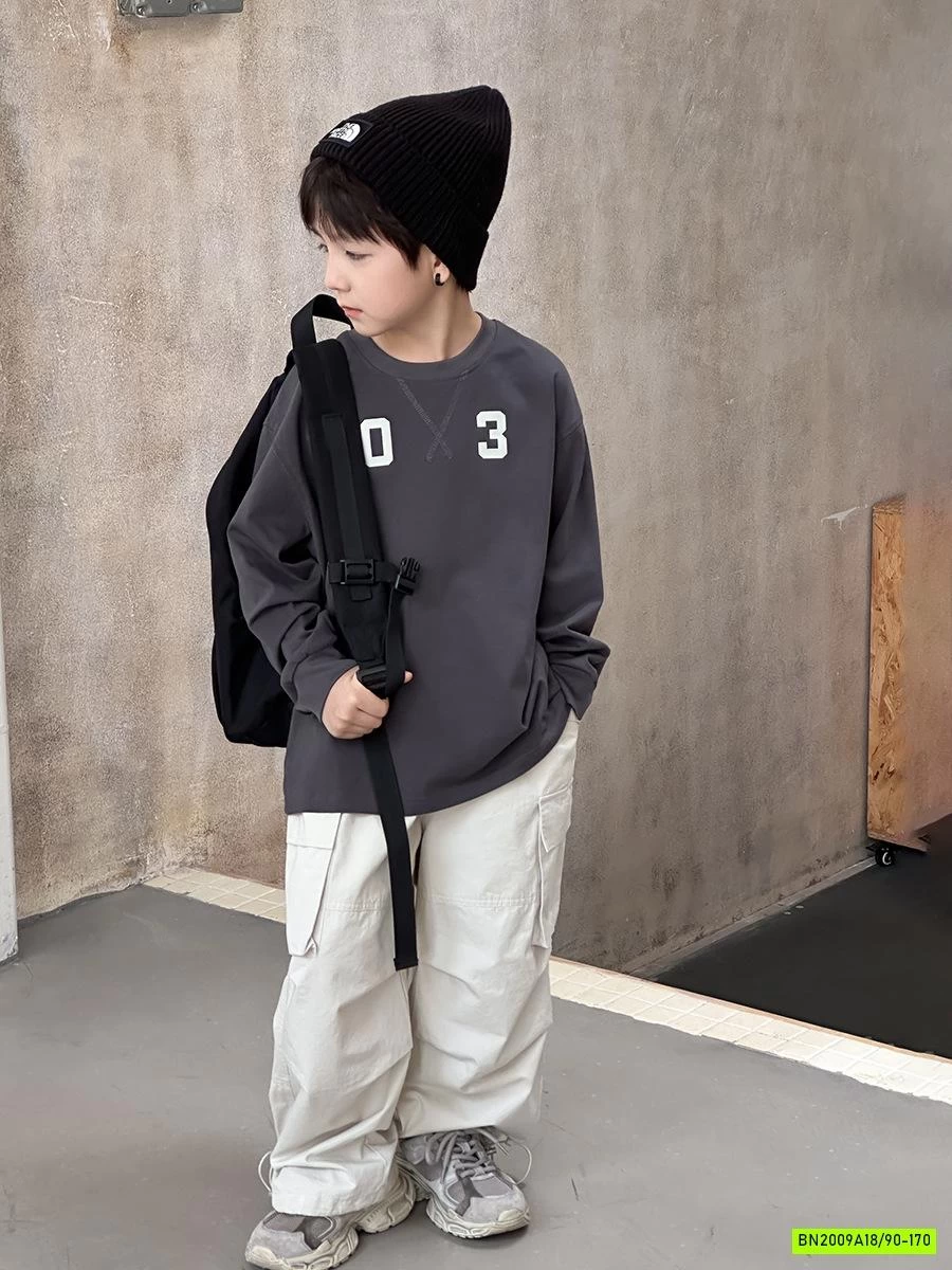 ÁO THUN TRƠN CỔ TRÒN SỐ 03 25G161 AMBB