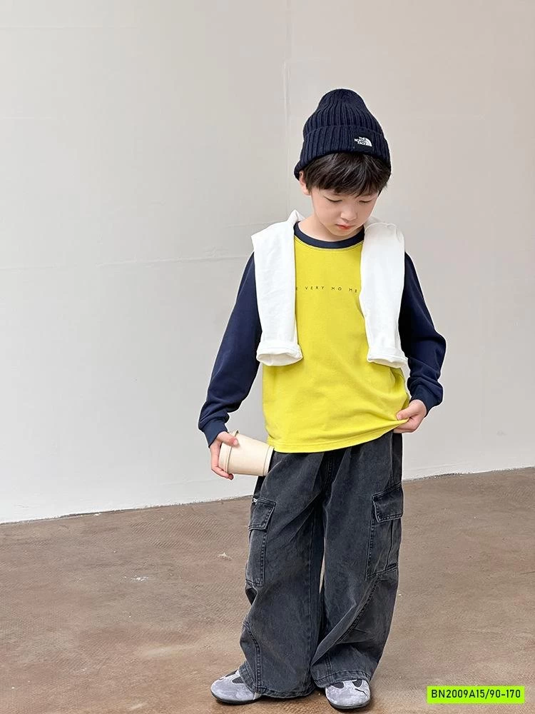 ÁO THUN PHỐI MÀU TAY 25G071 AMBB