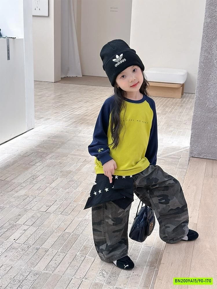 ÁO THUN PHỐI MÀU TAY 25G071 AMBB