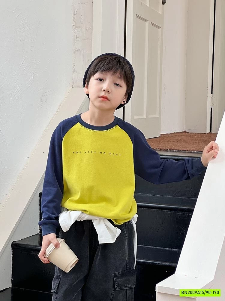 ÁO THUN PHỐI MÀU TAY 25G071 AMBB