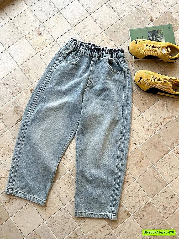 JEANS BAGGY BẠC MÀU 25G163 AMBB