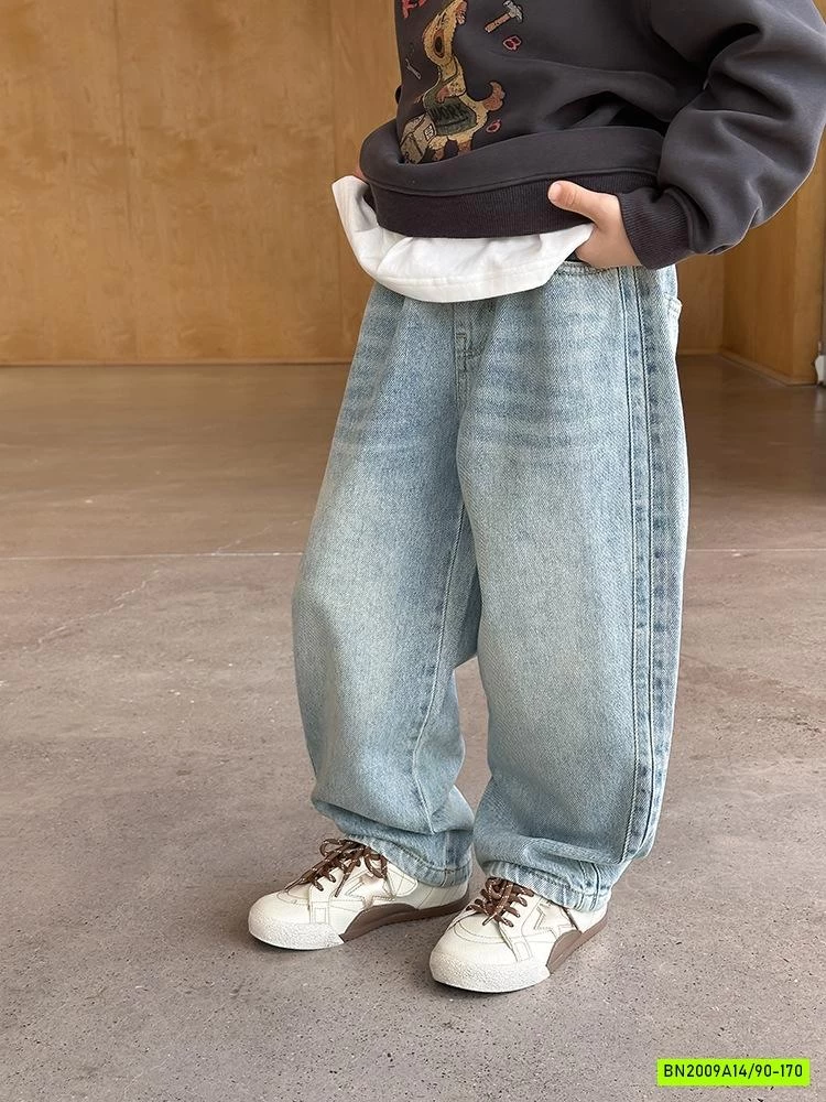 JEANS BAGGY BẠC MÀU 25G163 AMBB