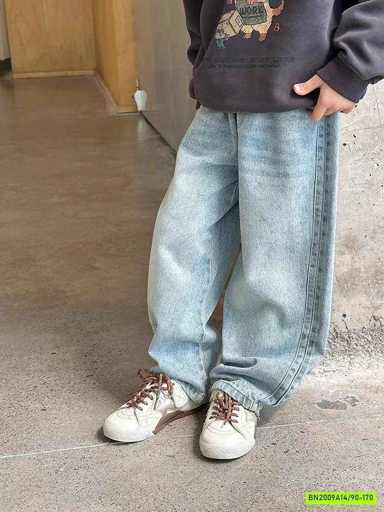 JEANS BAGGY BẠC MÀU 25G163 AMBB