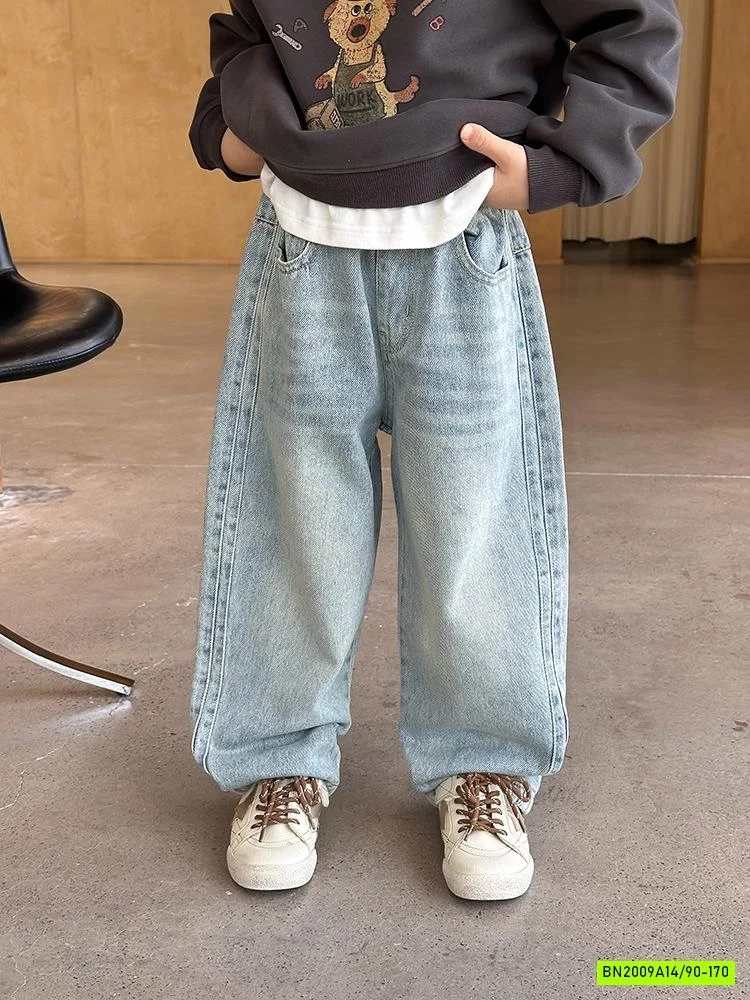 JEANS BAGGY BẠC MÀU 25G163 AMBB