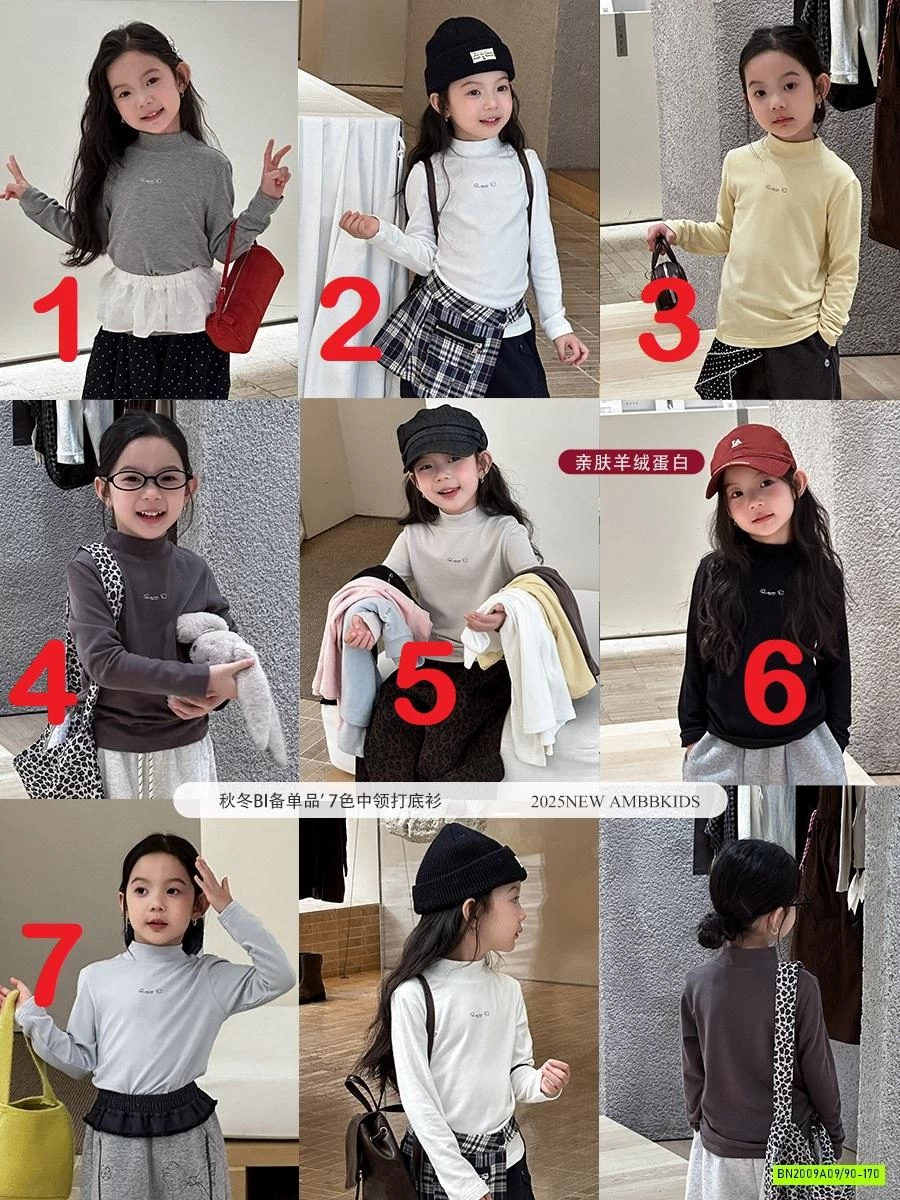 ÁO NỈ GIỮ NHIỆT CỔ 3P 25G057 AMBB