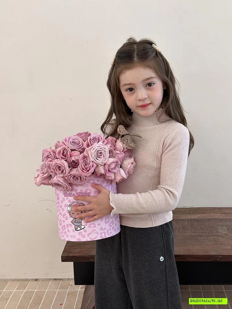 ÁO LEN CỔ VIỀN BÈO 25G092 AMBB