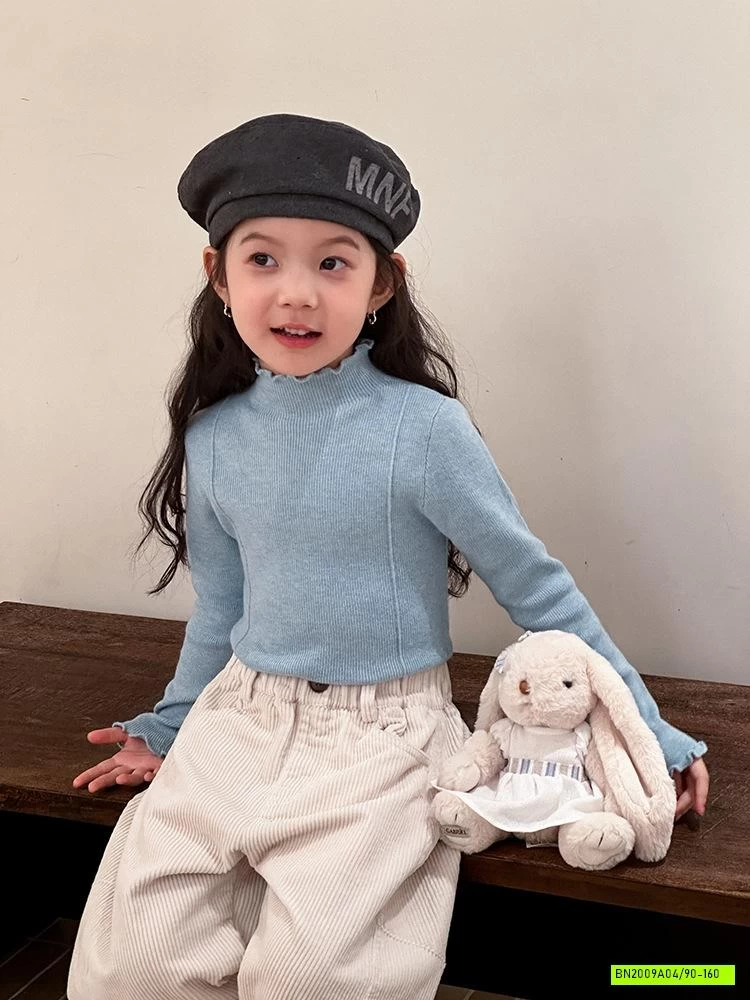 ÁO LEN CỔ VIỀN BÈO 25G092 AMBB