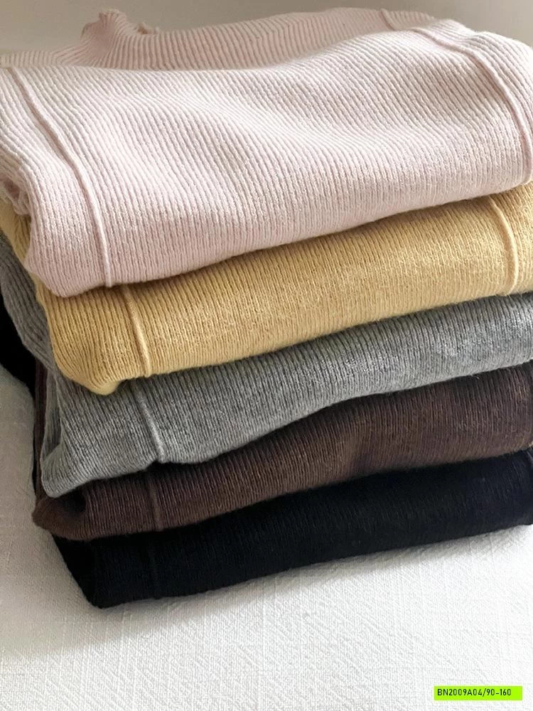 ÁO LEN CỔ VIỀN BÈO 25G092 AMBB