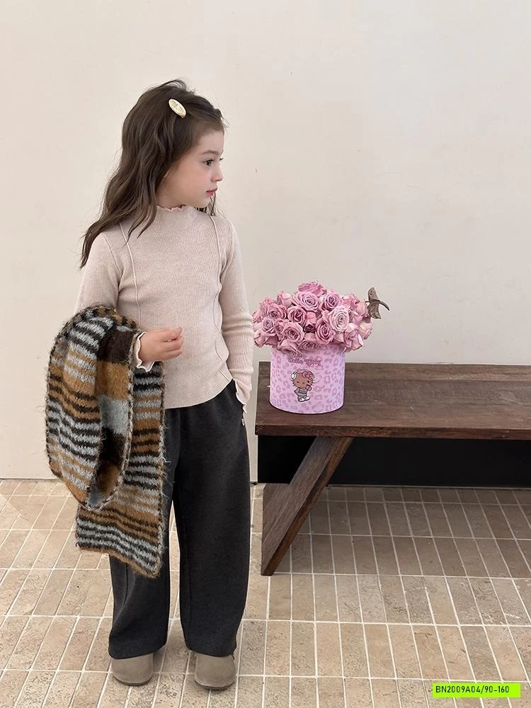 ÁO LEN CỔ VIỀN BÈO 25G092 AMBB