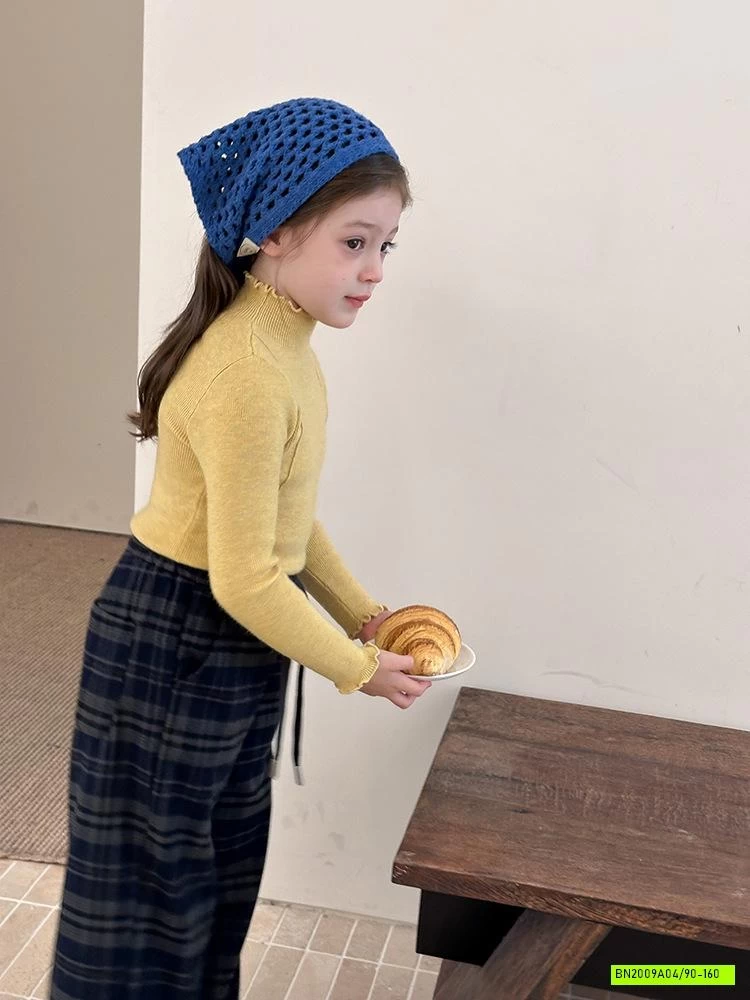 ÁO LEN CỔ VIỀN BÈO 25G092 AMBB