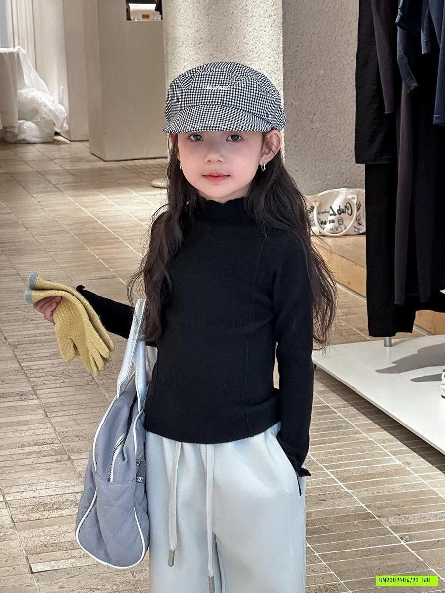 ÁO LEN CỔ VIỀN BÈO 25G092 AMBB