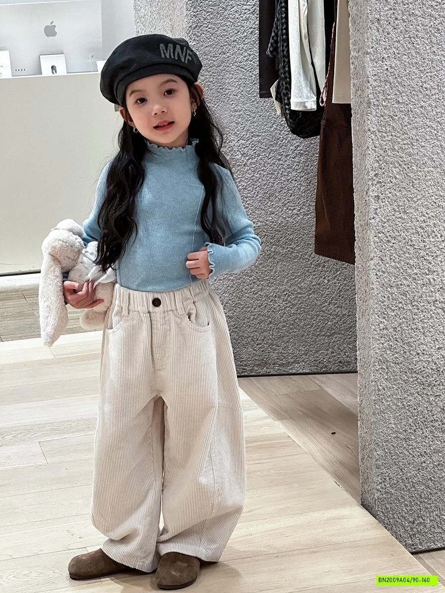 ÁO LEN CỔ VIỀN BÈO 25G092 AMBB