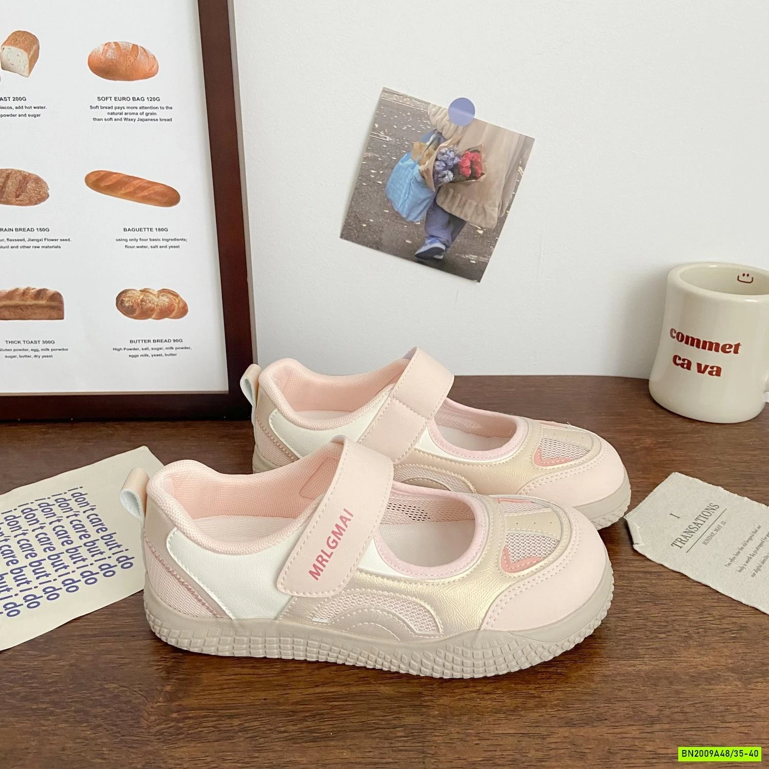 GIÀY MARY JANE VELCRO ROMAN CHO NỮ