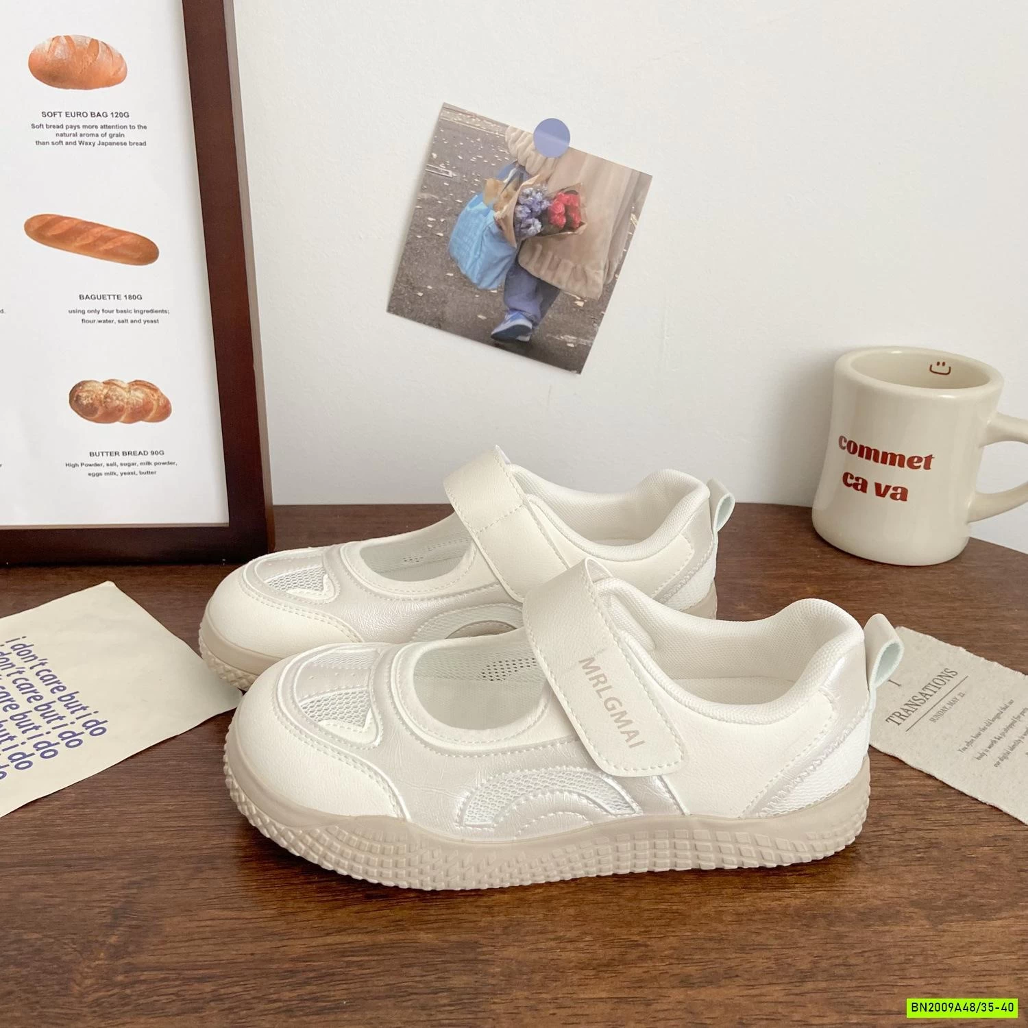 GIÀY MARY JANE VELCRO ROMAN CHO NỮ