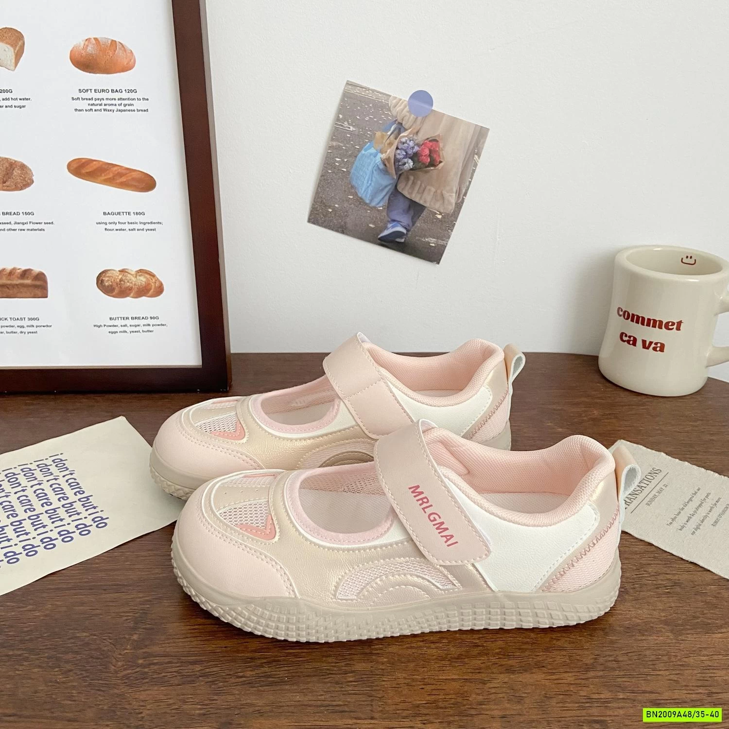 GIÀY MARY JANE VELCRO ROMAN CHO NỮ