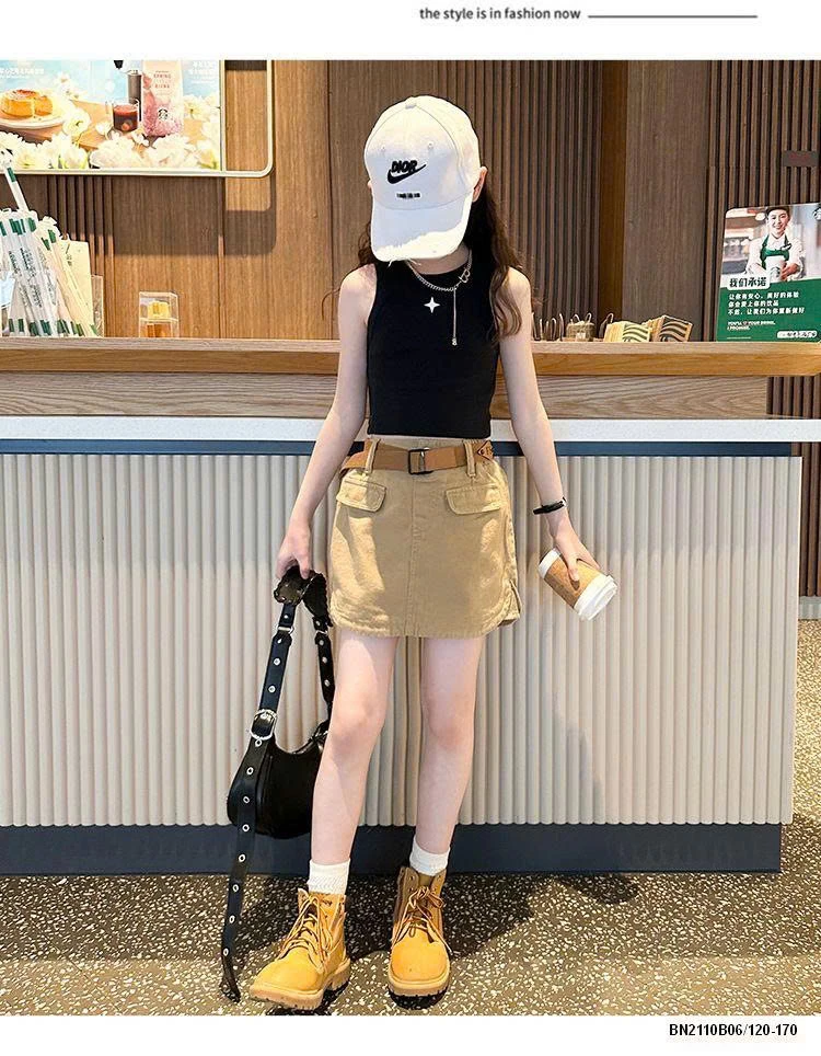 SÉT ÁO BA LÔ MIX CHÂN VAY HÈ SZ ĐẠI