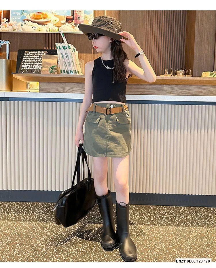 SÉT ÁO BA LÔ MIX CHÂN VAY HÈ SZ ĐẠI