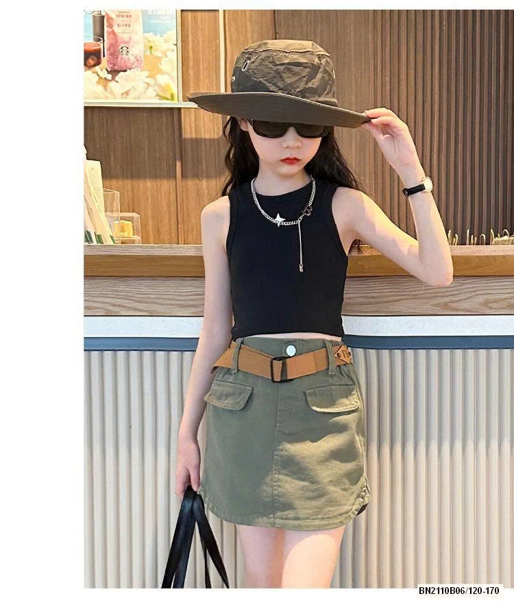 SÉT ÁO BA LÔ MIX CHÂN VAY HÈ SZ ĐẠI