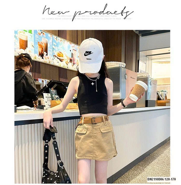 SÉT ÁO BA LÔ MIX CHÂN VAY HÈ SZ ĐẠI