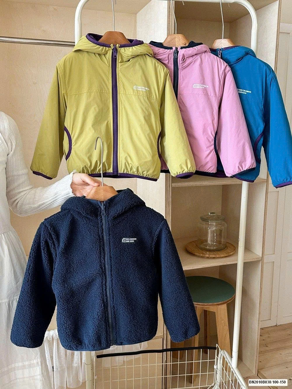 ÁO KHOÁC GIÓ LÓT LÔNG 2 MẶT