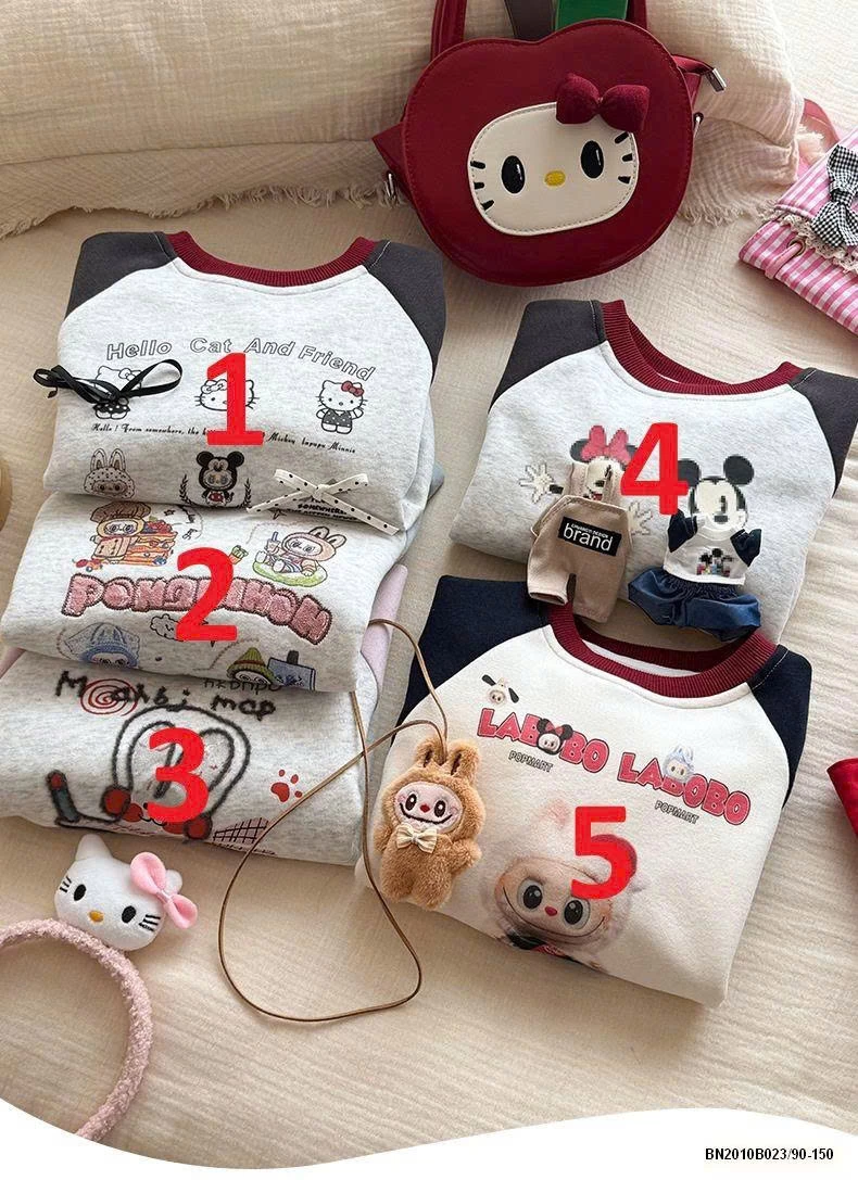 ÁO NỈ HOẠT HÌNH