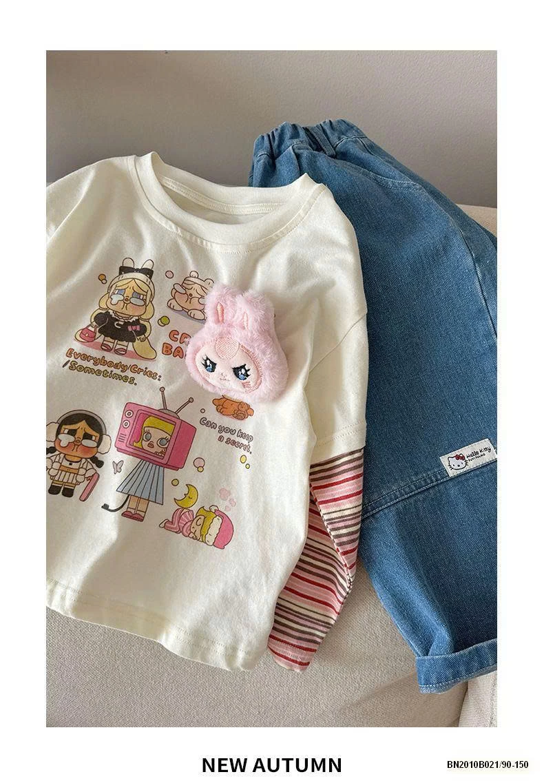 AO THUN LABUBU TAY NỐI