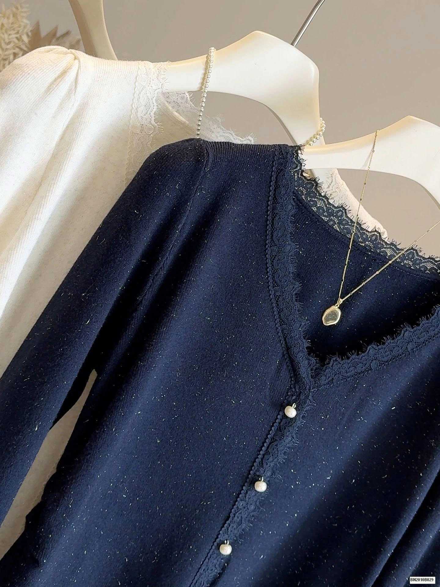 ÁO LEN NHÀ ANNA VIỀN PHỐI REN