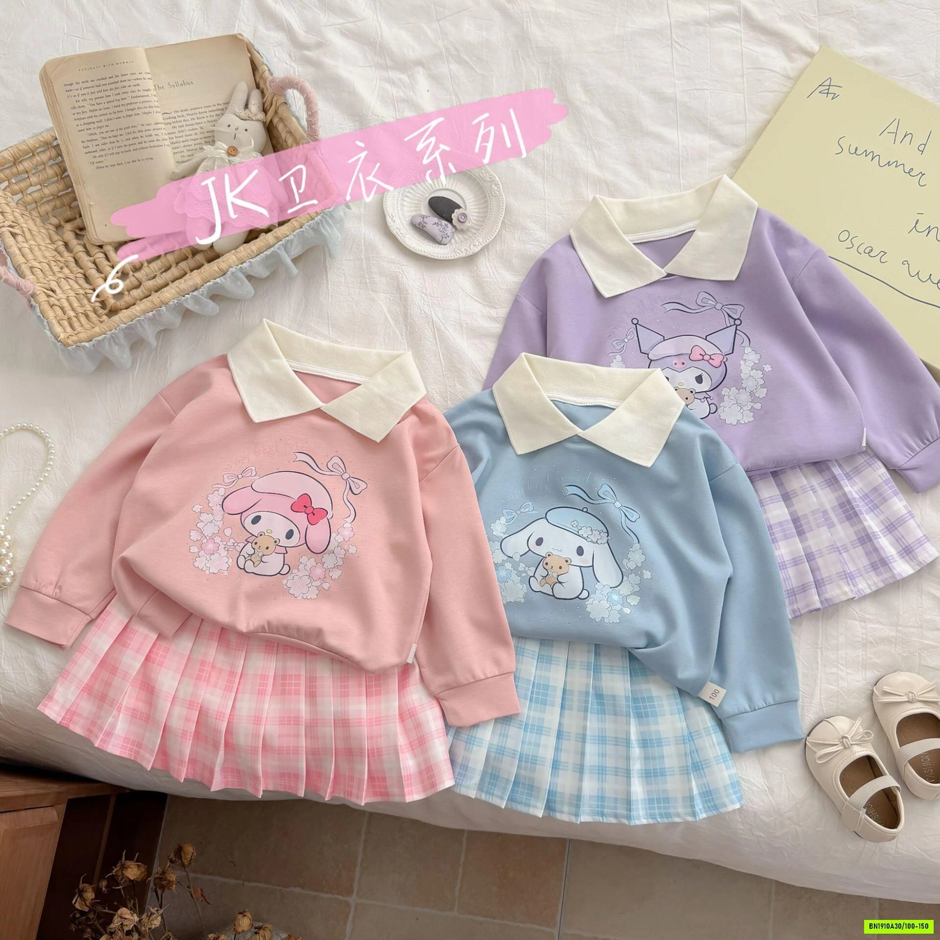 SÉT VÁY SANRIO CV XẾP LY