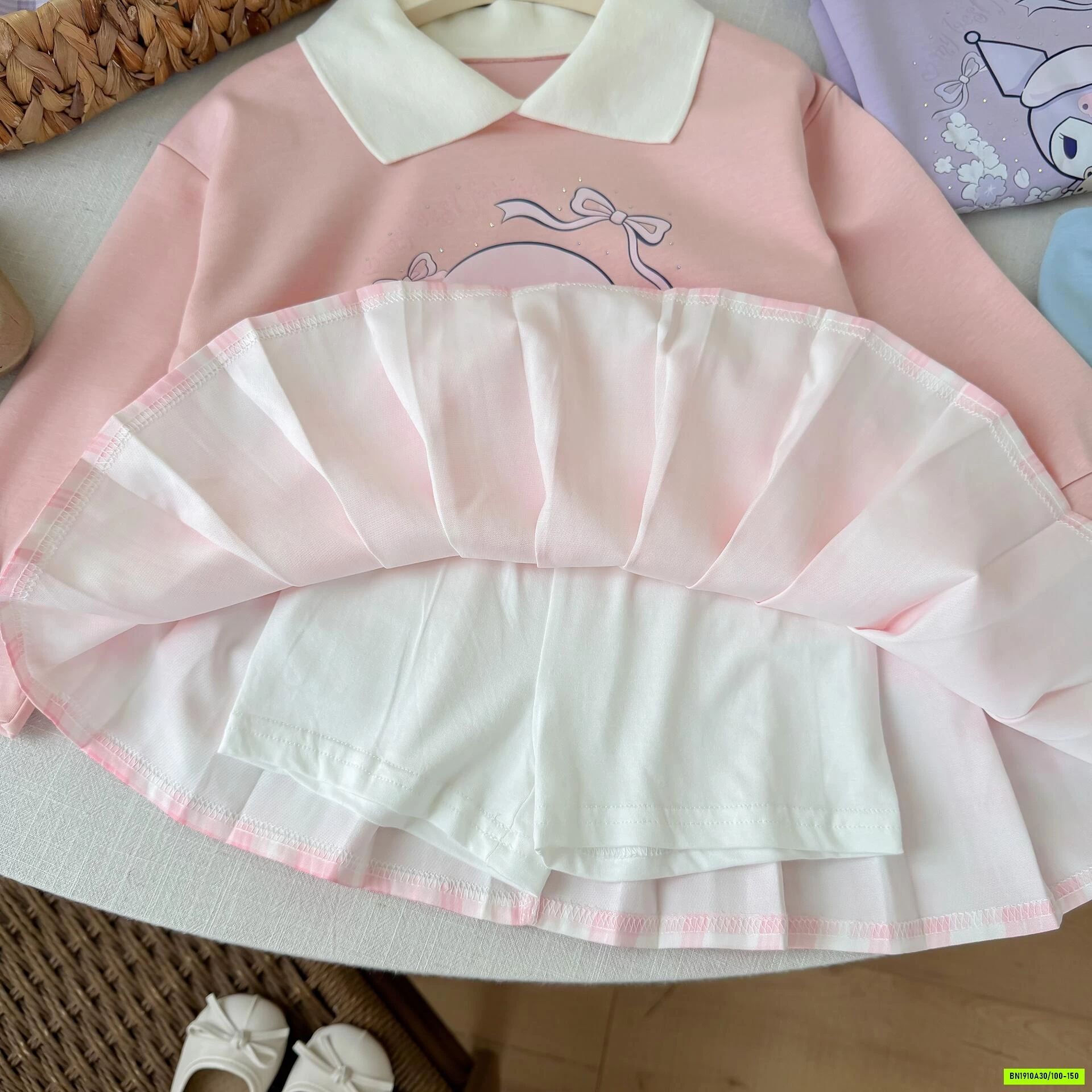 SÉT VÁY SANRIO CV XẾP LY