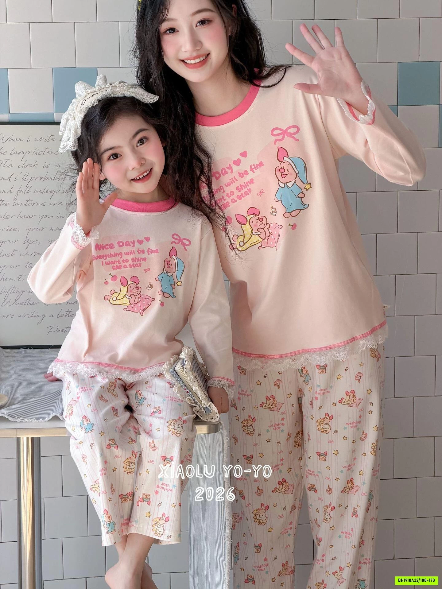 BỘ COTTON VIỀN REN MẸ BÉ