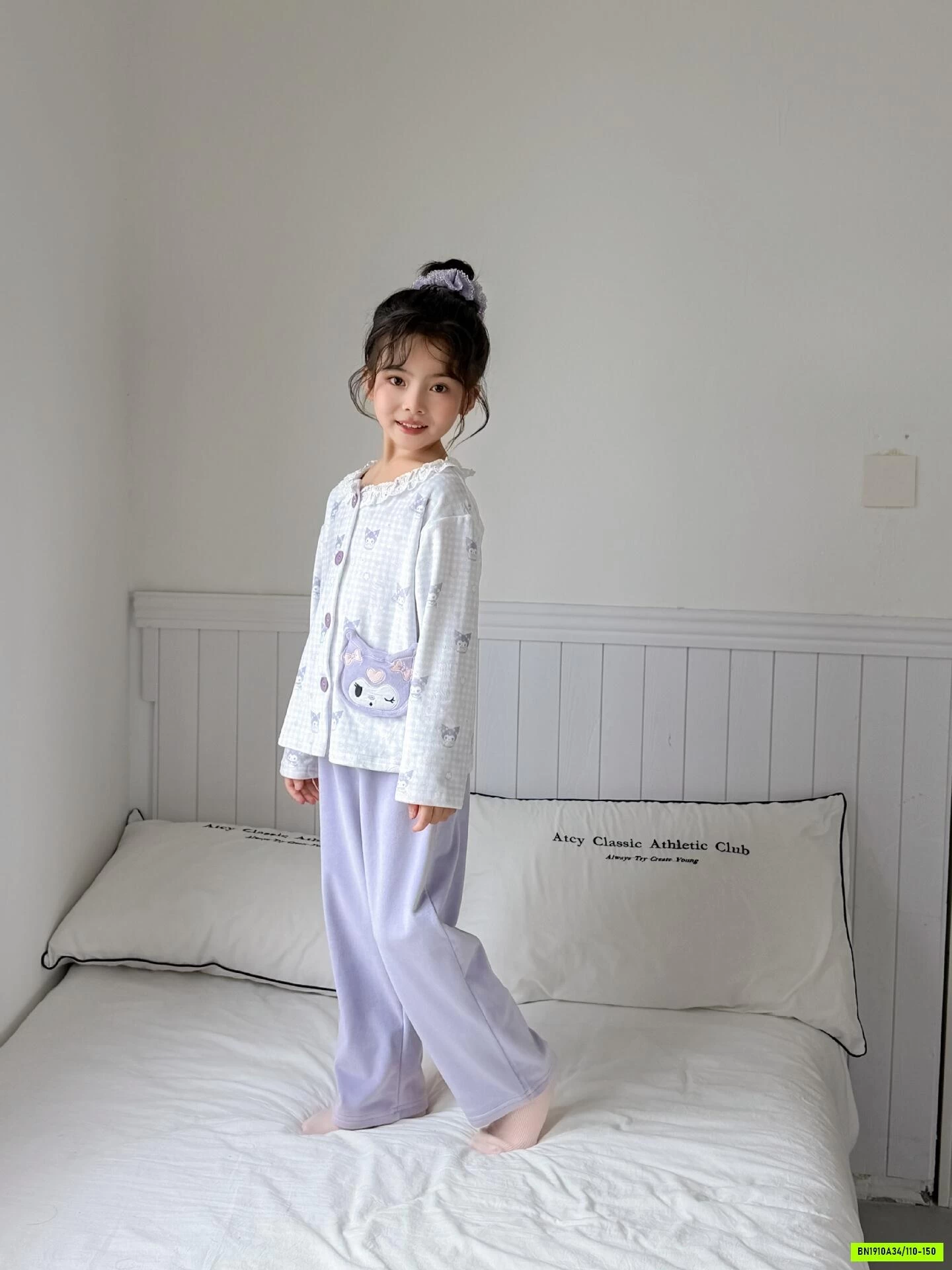 BỘ NỈ BĂNG LÔNG SANRIO CÀI CÚC