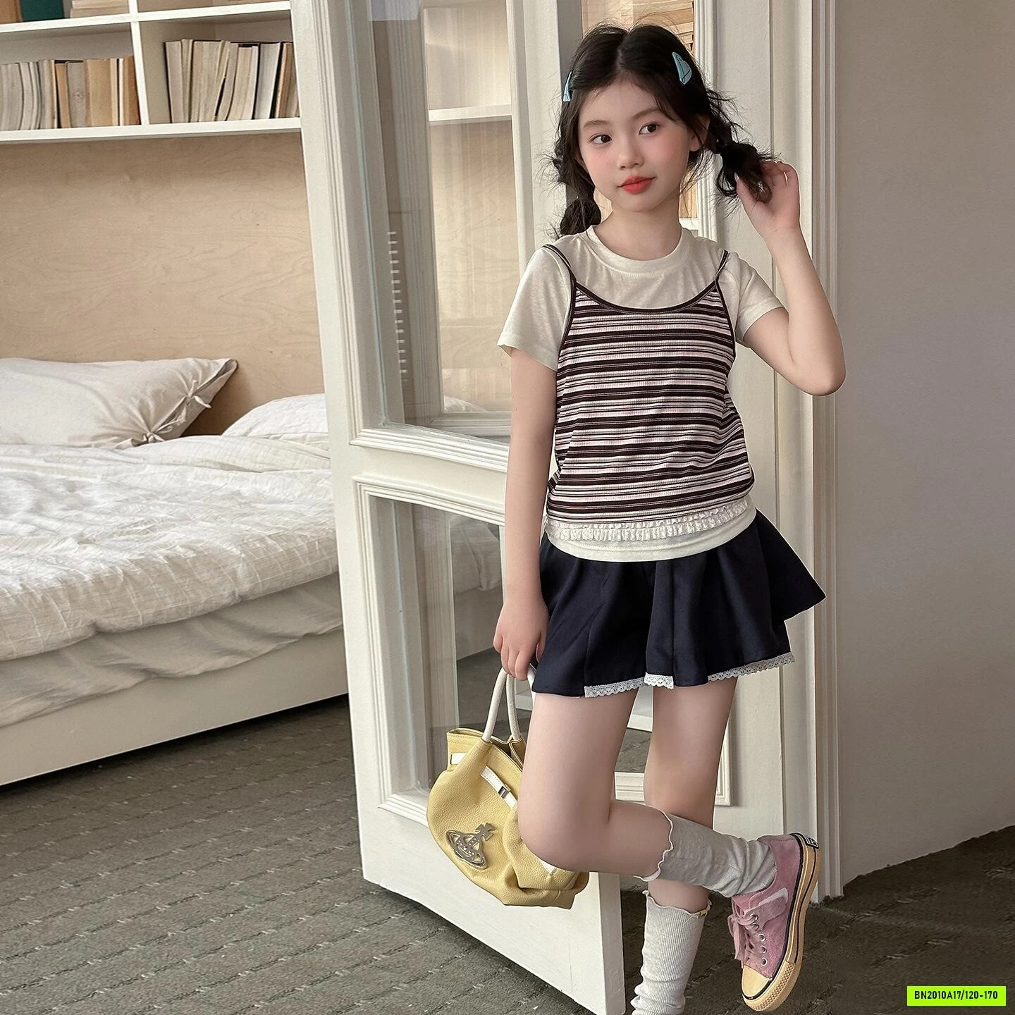 SÉT ÁO 2 DÂY MIX QUẦN VÁY SZ ĐẠI