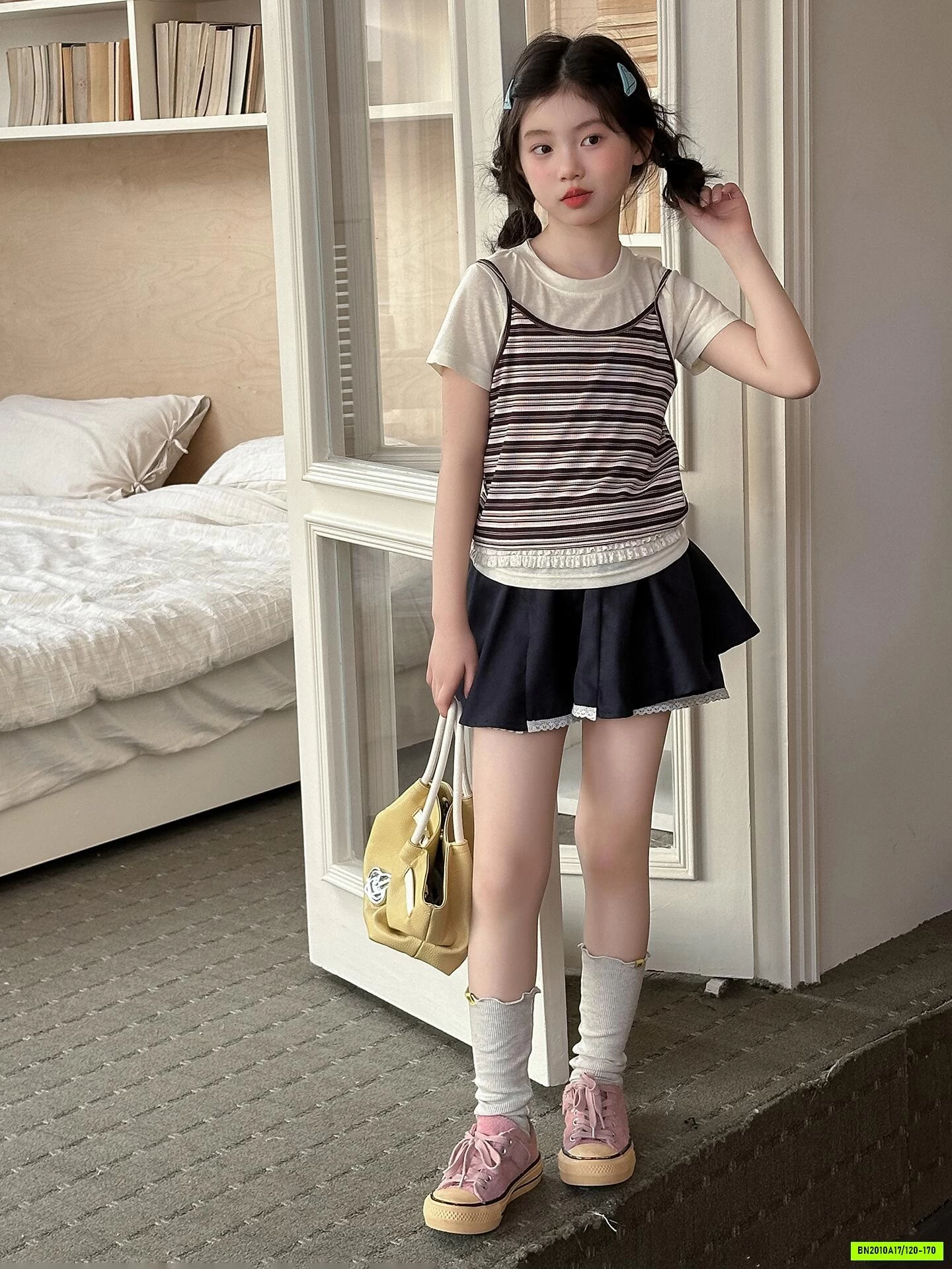 SÉT ÁO 2 DÂY MIX QUẦN VÁY SZ ĐẠI