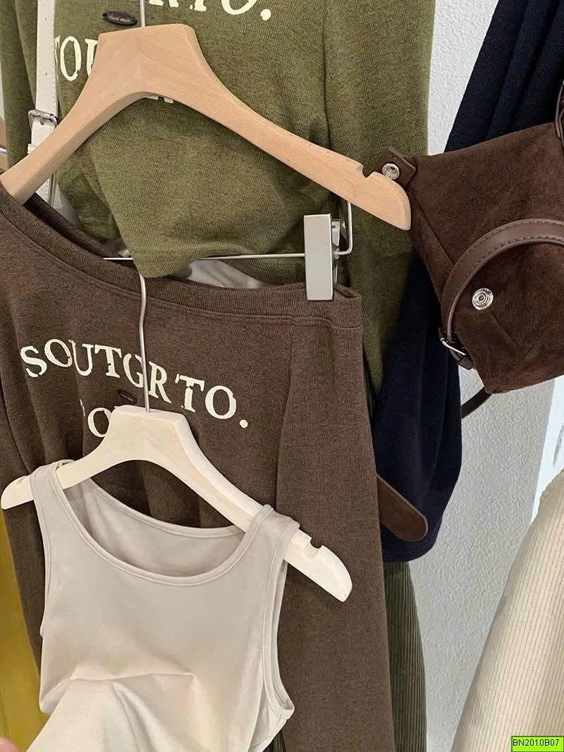 ÁO CROPTOP LỆCH VAI 2 LỚP KEKEZOON