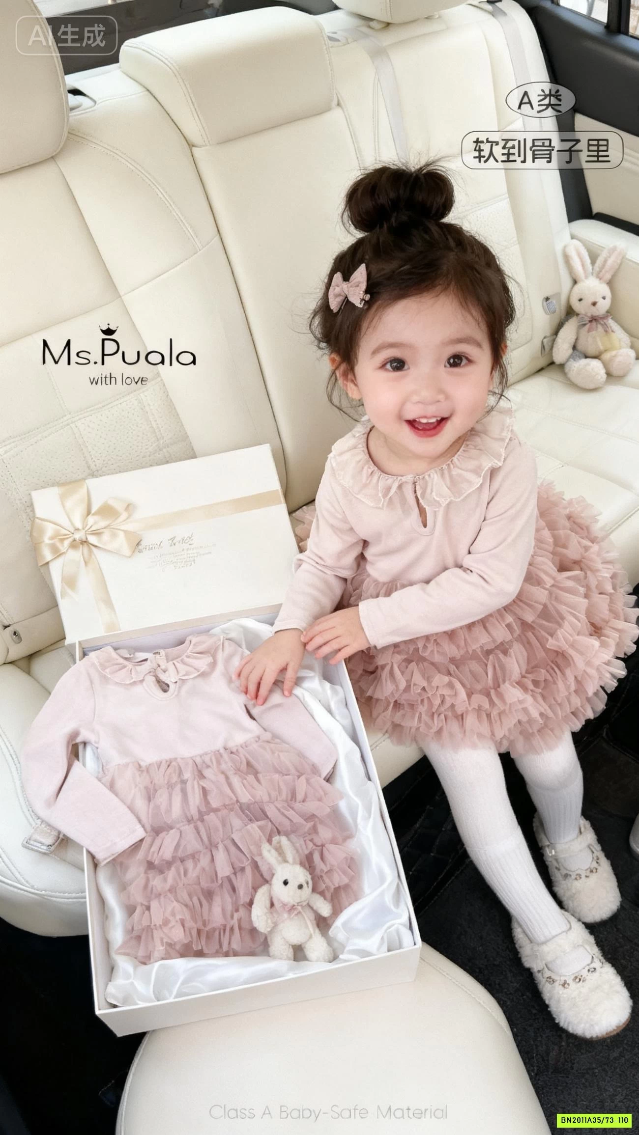 ĐẦM TUTU CỔ REN SZ NHÍ