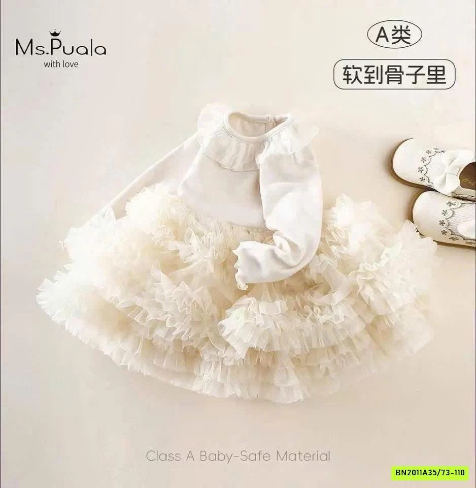 ĐẦM TUTU CỔ REN SZ NHÍ