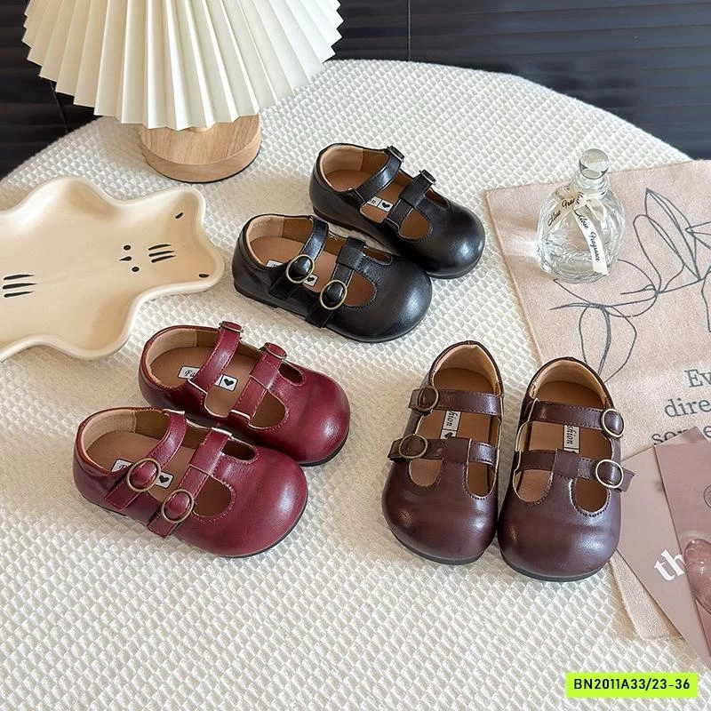 GIÀY DA PU QUAI NGANG VINTAGE