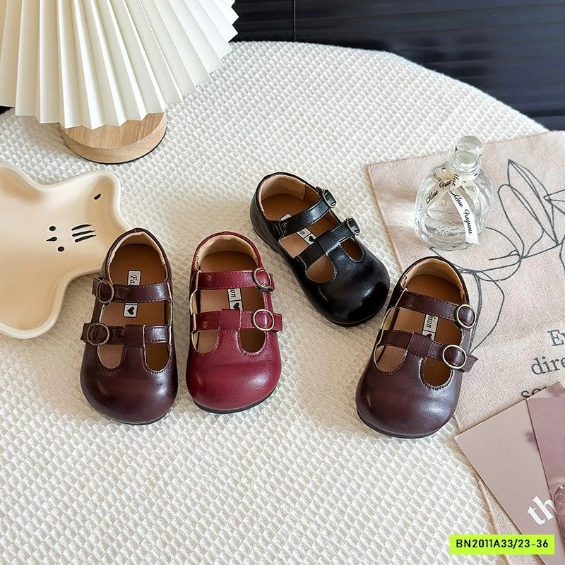 GIÀY DA PU QUAI NGANG VINTAGE