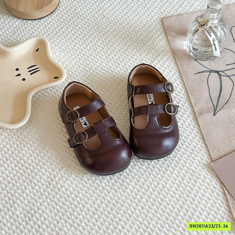 GIÀY DA PU QUAI NGANG VINTAGE