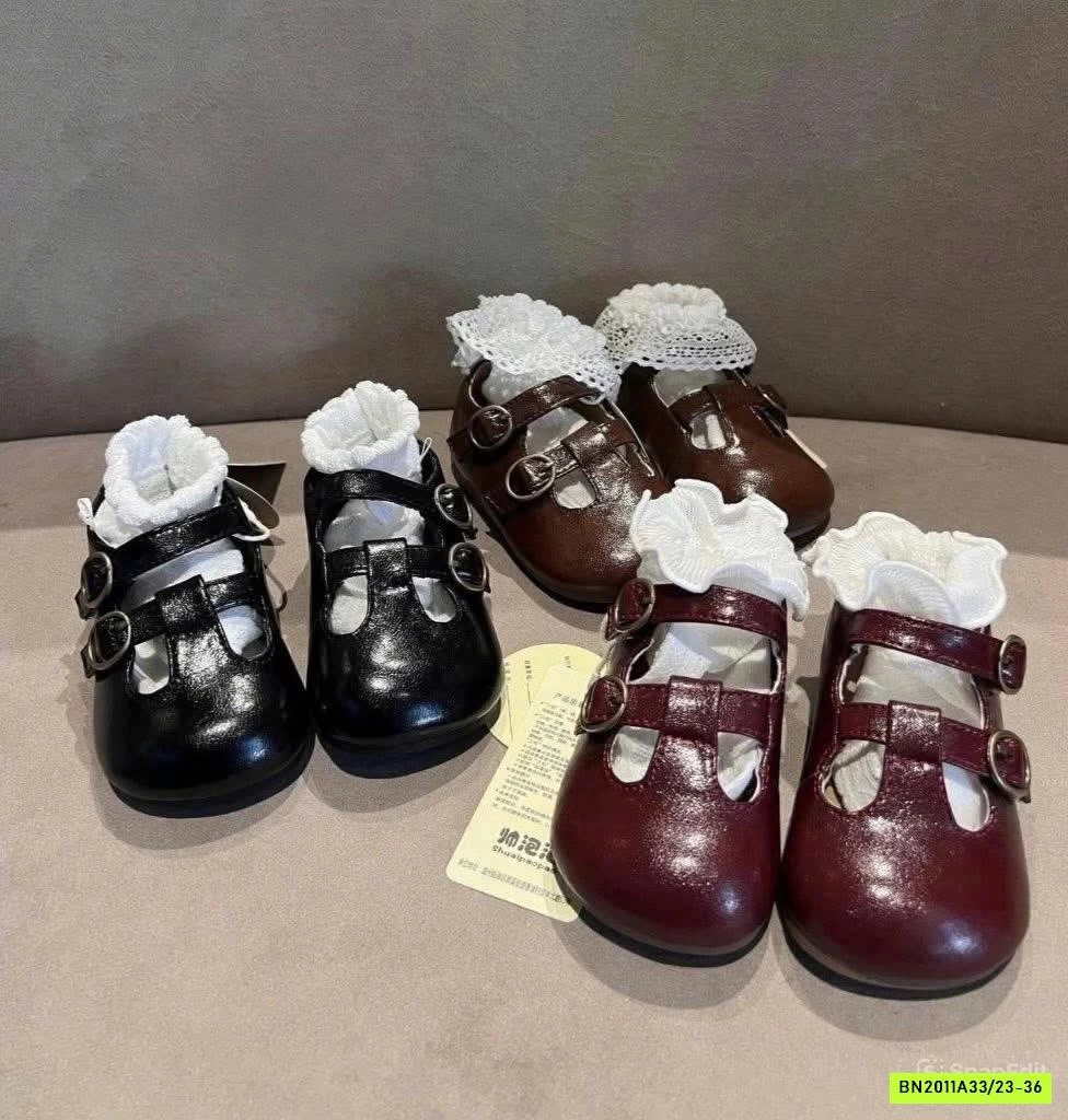 GIÀY DA PU QUAI NGANG VINTAGE