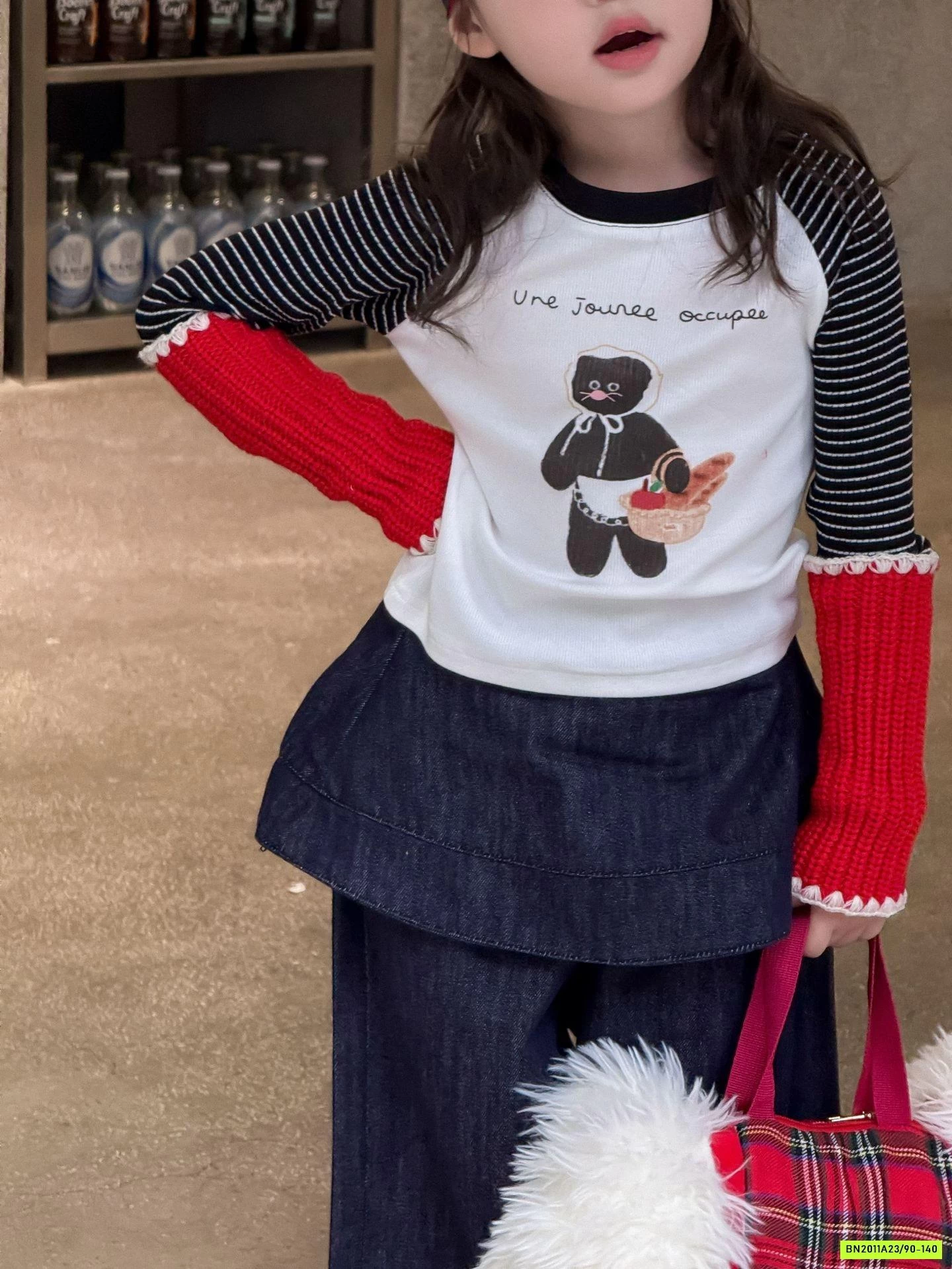 ÁO MICKEY PHỐI MÀU MIX DENIM SUÔNG