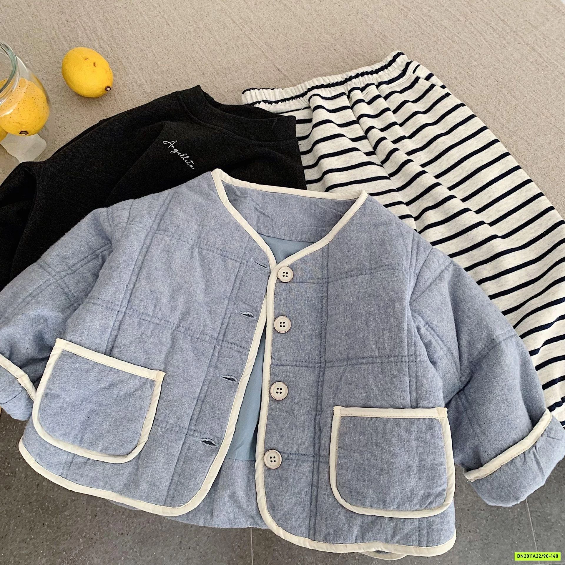 BOMBER NỈ TRẦN TRÁM XANH