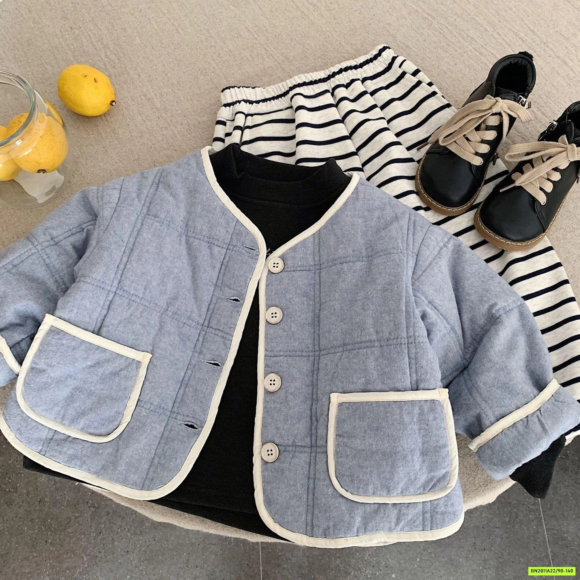 BOMBER NỈ TRẦN TRÁM XANH