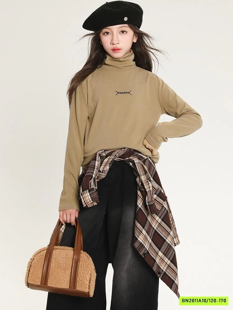 ÁO GIỮ NHIỆT CỔ LỌ BÉ GÁI SZ ĐẠI