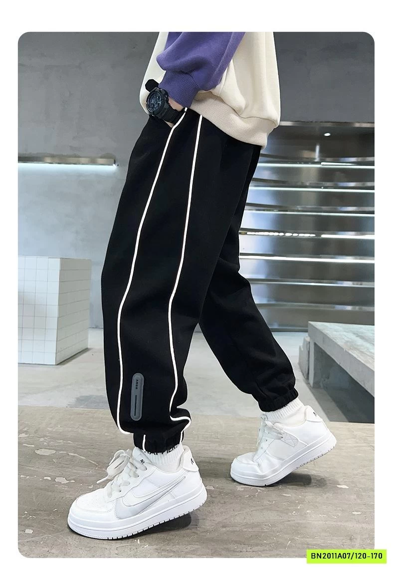 QUẦN NỈ BO GẤU SỌC BÊN