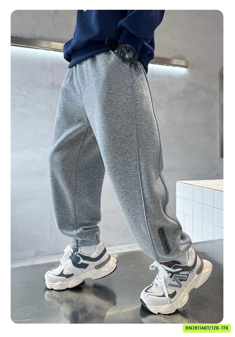 QUẦN NỈ BO GẤU SỌC BÊN