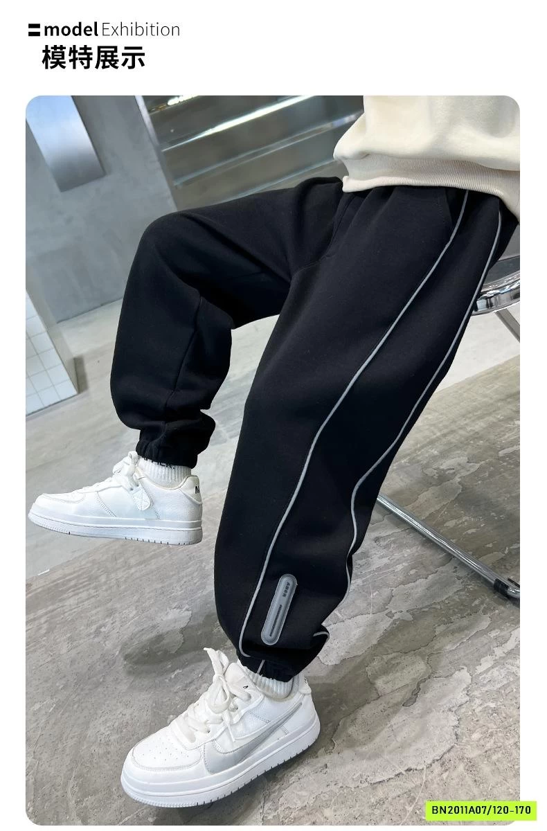 QUẦN NỈ BO GẤU SỌC BÊN