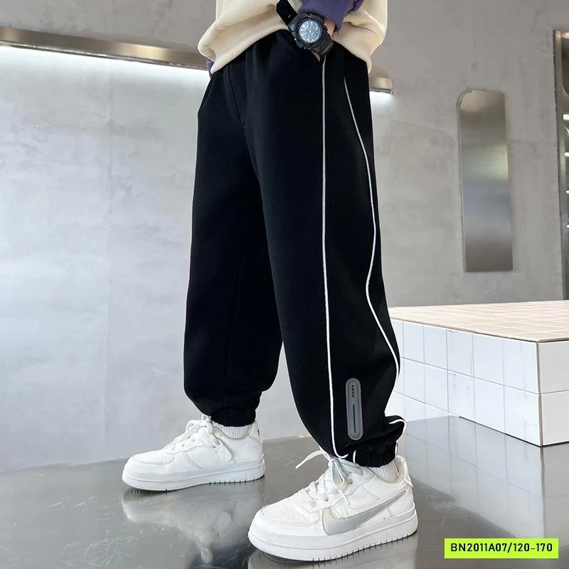 QUẦN NỈ BO GẤU SỌC BÊN