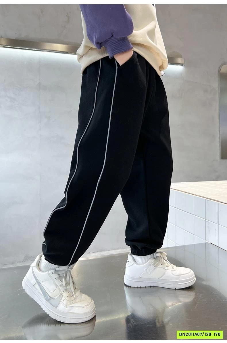 QUẦN NỈ BO GẤU SỌC BÊN